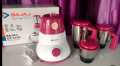 Bajaj GX 3702 750W Mixer Grinder with Anti-Bacterial Coating and Nutri-Pro Feature, 3 Jars, Crimson Red. 