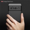 Carbon Fiber Case For Google Pixel 6 Pro Luxury Stylish Rubber Silicone Armor Designed Shockproof Flexible Camera Bumper Protective TPU Back Cover - Camera - Phone.