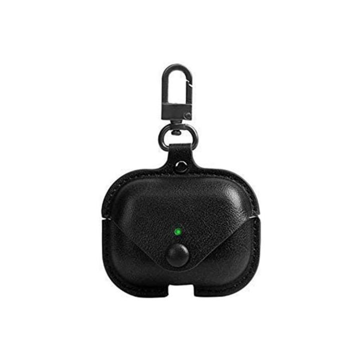 Leather Protective Airpod Pro Case Cover Shockproof with Loss Prevention Clip for Apple AirPods Pro Wireless Charging Case Daraz .bd