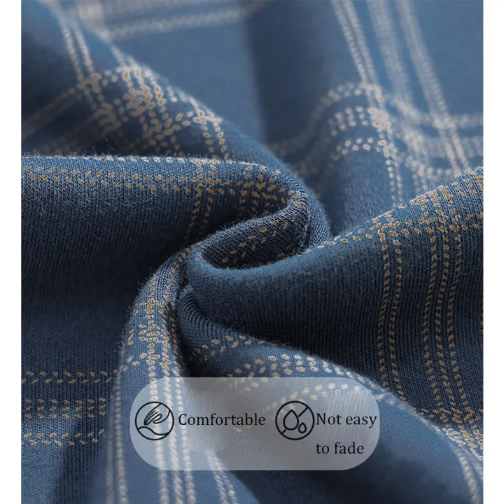 Casual%20Plaid%20Pants%204XL%20Sleepwear%20Men's%20Pajama%20Pants%20Spring%20Summer%20Cotton%20Trousers%20for%20Men%20Pajamas%20Male%20Comfortable%20Home%20PJ%20Pants%20-%20Image%207