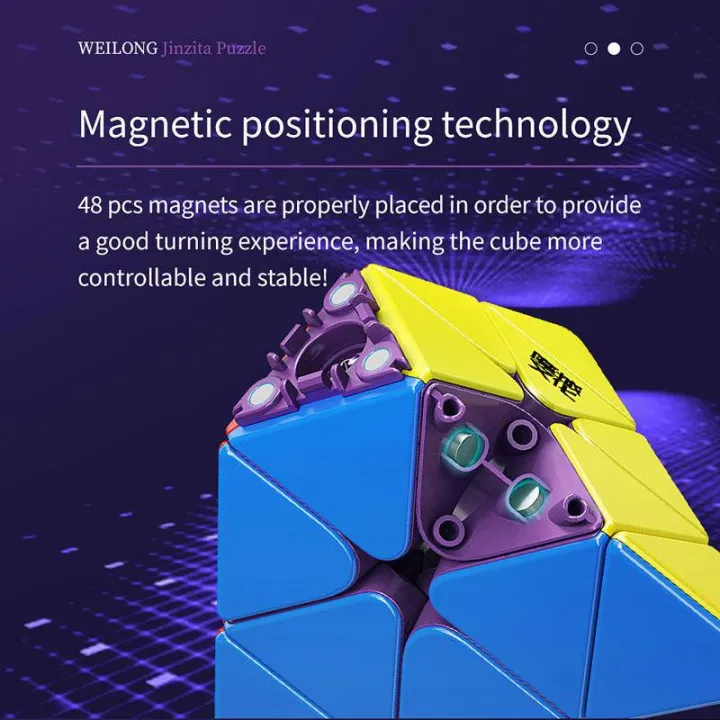 MoYu%20Weilong%20Pyramid%20Maglev%203x3%20Cubing%20Speed%20Magic%20Puzzle%20Strickerless%20weilong%20Magnetic%20Pyraminx%20Cube%20Intelligence%20Toys%20-%20Image%206