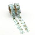 2PCS/lot Cute Peacock feather Decorative Washi Tape Paper DIY Scrapbooking Adhesive Tape Mask 1.5cm*10m School Office Supply.