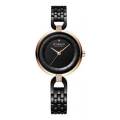 Curren 9052 Luxury Brand Fashion Stainless Steel Wrist Watch For Women - Black. 