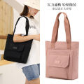 Large capacity women's bags, spring new street trend, single shoulder nylon bags, water-repellent tote bags, hand-held shopping bags. 
