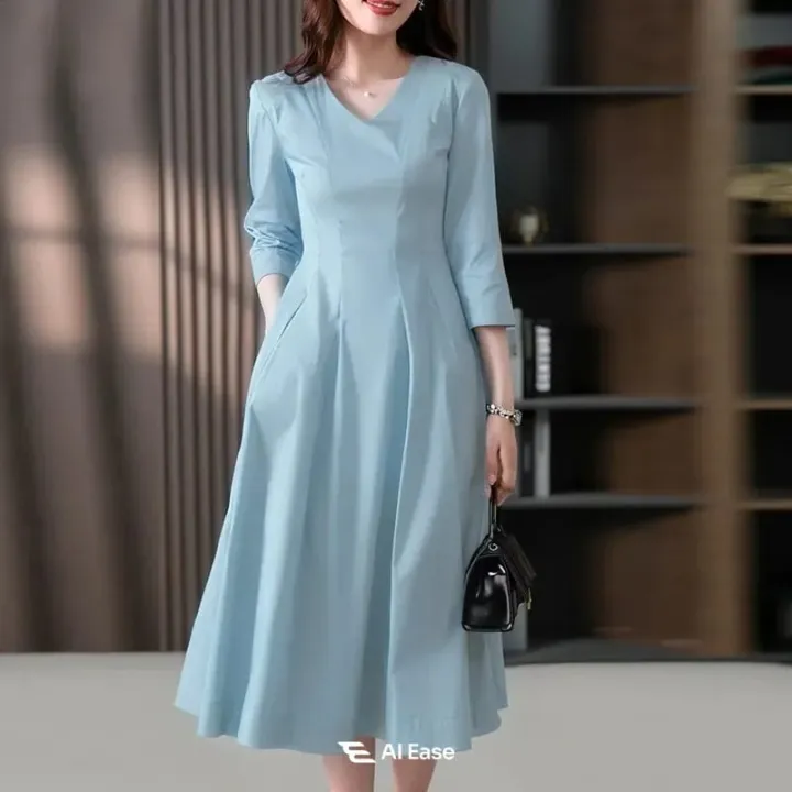 Women's%20Cotton-Linen%20Everyday%20Midi%20Dress%20with%20Comfortable%20Fit%20-%20Image%205