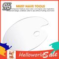 New HelloWorld Acrylic Color Palette Tranparent Thumb Hole Deign Clear Oil Painting Color Plate. 