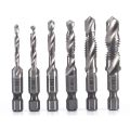 Drilling Tools Tap Drill Bits Screw Machine HSS Titanium Plated Shank Tap Drill Bits Hex Shank Tap Drill Bit.
