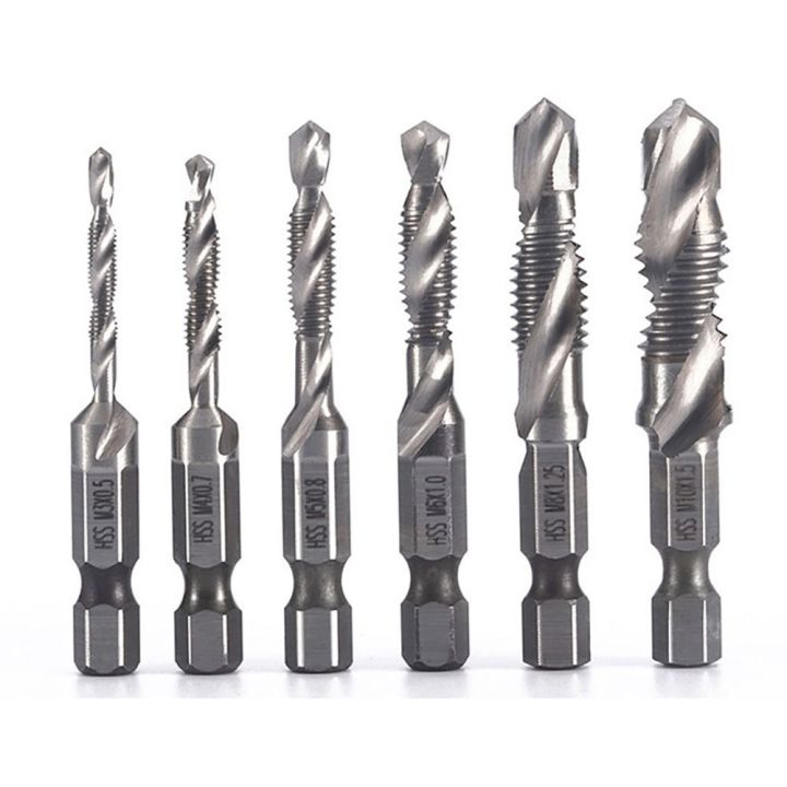 Drilling Tools Tap Drill Bits Screw Machine HSS Titanium Plated Shank Tap Drill Bits Hex Shank Tap Drill Bit