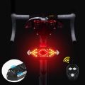 Bicycle Waterproof Turn Signals Remote Control Bicycle Direction Indicator MTB LED Rear Light USB Rechargeable Cycling Taillight with Horn - Cycle Accessories. 