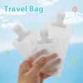 5Pcs Portable Dispenser Bag For Cosmetic Lotion Shower Gel Shampoo Facial Cleanser Reusable Outdoor Travel Leakproof Packing Bag.