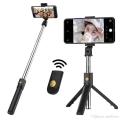 K07 Mobile Phone Bluetooth Selfie Stick TRIPED Integrated Multi-Function Mini Photo Live Artifact Universal. 