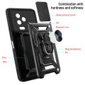 For Infinix Note 12 Pro 4G / Note 12 2023 Case Hard Sliding Lens Protect Stand Holder Back Cover. 