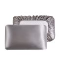 2pcs Comfortable Solid Color Silk Elastic Pillow Case Satin Silk Skin Friendly Sleeping Pillowcase Soft Pillow Cover Household. 