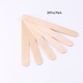 30Pcs Disposable Wooden Waxing Wax Spatulas 6 Hair Removal Stick Applicators Professional Facial Spa Tongue Depressor Tool.