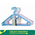 Moving Strong Premium Quality Plastic Hangers 1 Color 6 Pcs Set Blue, Orange, Red, Green And Black - Hanger.