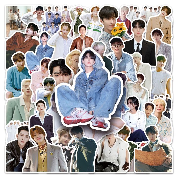 50 Zhang SEVENTEEN Graffiti South Korea Star Men's Group Xu Minghao Peripheral DIY Phone Case Luggage Sticker