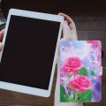 for Amazon Fire HD 8-2020 Protective Cover Flip Cover with Card Slot Bracket Leather Protective Shell B. 