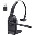 EKSA - H5 Bluetooth 5.0 Headsets, PC Wireless Headphones, 2 Mics ENC Earphones, with Charging Base USB Dongle for Office. 