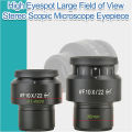 Optical Lens Eyepiece 2PCS Aluminum Alloy Body Microscope Eyepieces for Object Observation. 