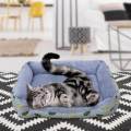 Rectangle Small Dogs Bed Comfort Puppy Bed Pet Cushion for Cats Kitten 50cmx40cm. 