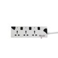 CLICK Safe 3 Point Multiplug Extension Cord 3skt Port Multi Plug Socket.