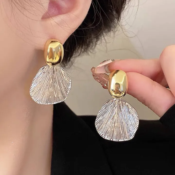 Fashionable%20and%20Simple%20Fan-Shaped%20Shell%20Temperament%20Drop%20Female%20Earrings%20for%20Women%20Jewelry%20Party%20Girl%20Accessories%20Gifts%20New%202024%20-%20Earrings%20for%20Girls%20Simple%20Stylish%20-%20Image%206