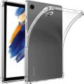 Samsung Galaxy Tab A8 2021 10.5 Inches (SM-X00,SM-X205) Transparent Crystal Clear Back Case Cover + Tempered Glass Protector for Samsung Galaxy Tab A8 2021 10.5 Inches ( 2 in 1 Combo).