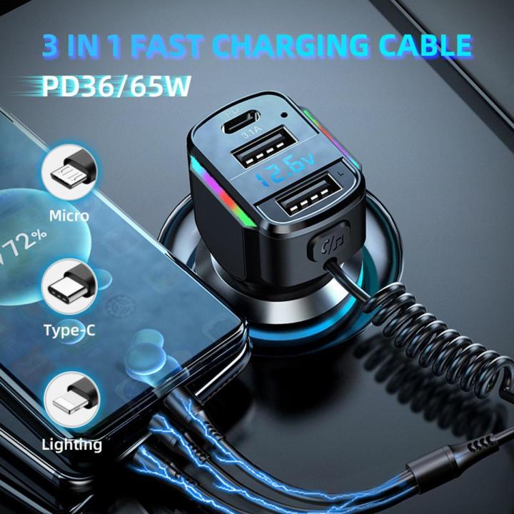 %E3%80%90FUPANG%E3%80%91charging%20cable%20car%20chargers%20pd35w/65W%20fast%20dual%20USB%203%201%20spring%20charging%20head%20-%20Image%202