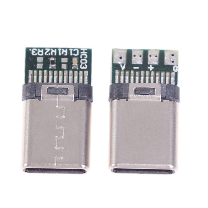 5/10Pcs%20USB%203.1%20Type%20C%20Male%20DIY%20Solder%20Cable%20Plug%20Connector%20Socket%20PC%20Board%20-%20Image%203