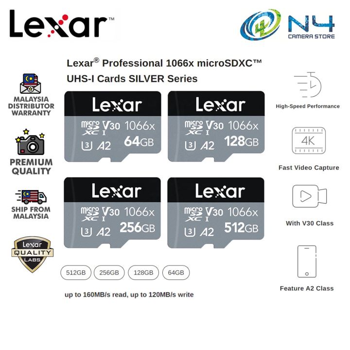 %E3%80%90100%25Original+FREE%20Shipping+Ready%20Stock+COD%E3%80%91%20Lexar%C2%AE%20Professional%201066x%20microSDHC%E2%84%A2/microSDXC%E2%84%A2%20UHS-I%20Cards%20SILVER%20Series%208GB%2016GB%2032GB%2064GB%20128GB%20256GB%20512GB%201TB%204K%20160MB/s%20-%20Image%202