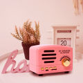 Retro bluetooth small speaker computer new mini creative gift novelty portable radio card mobile phone small speaker. 