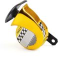 Snail Shaped Pop Pop Sound Horn for Motorcycle. Gold. 