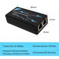 （NEW）2 Port POE Extender 10/100Mbps with IEEE 802.3Af Standard Input / Output for IP Camera Extend 100 Meters for POE Range. 