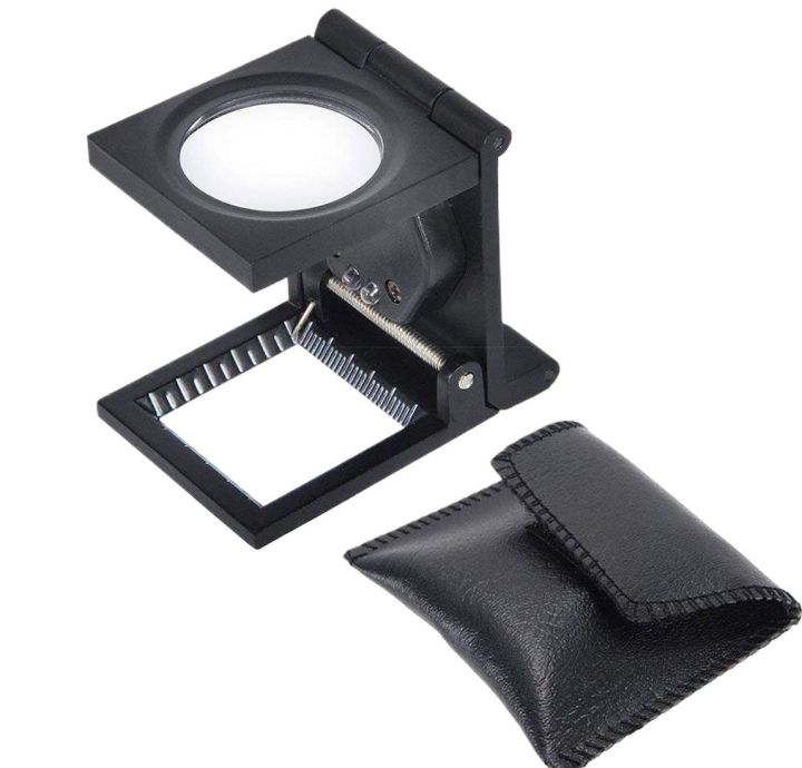 Linen Test Three Folding Counting Magnifiers With Scale Textile Jewelry Collection Repair