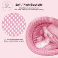 Vocoal QC Baby Foldable Bath Tub Pad Adjustable Comfortable Non-Slip Baby Bath Seat Infant Safety Shower Antiskid Cushion Plastic Net Mat Baby Shower Net Bathtub Sit Up Mesh for Newborn.