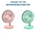 JOYKALY YG-735/717  Rechargeable Lithium Battery Multiple Modes Portable Desk Fan. 