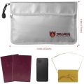 Fireproof Document Bag,Waterproof and Fireproof Money Bag with Zipper,Fireproof Safe Storage Pouch for Passport Ect..