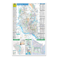 Dhaka City Guide Map (Both Side Normal Folding)  Size 23"/36". 