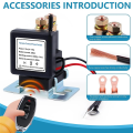 Battery Switch Relay 12V 500A Remote Control Power Switch Quick Disconnect Cut Off Isolator Switch Anti-Theft Switch, Easy to Use Fine Workmanship.
