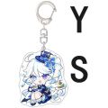 10 Styles Game Genshin Impact Key Chain Ring Cute Charlotte Focalors Furina Wriothesley Neuvillette Lynette Lyney Cartoon Keyring Accessories Pendant Gift. 