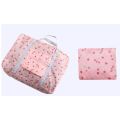 Portable Folding Travel Bag Storage Bag Handbag Large Duffle Clothing Storage Pouch Printing Large-sized Carry-on Organizer Bag. 