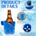 4Piece Poolside Cup Holder for Above Ground Swimming Pool, Blue Plastic Pool Cup Holder for Drinks Fit 2 Inch or Less Poolside Top Bar. 