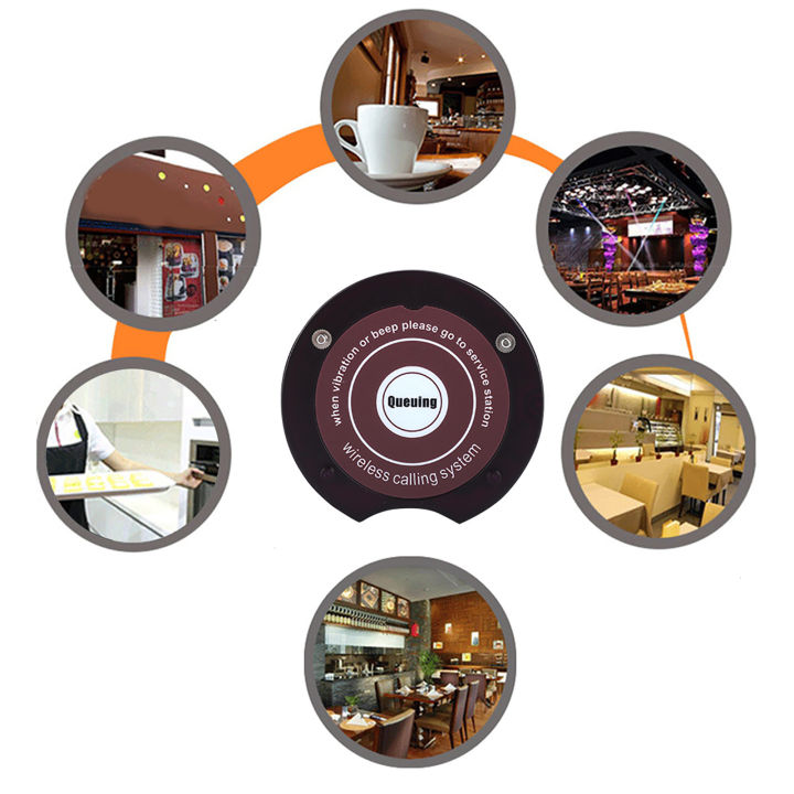 DC3.7V%20300mAh%2010%E2%80%91Receiver%20Pager%20Waiter%20Calling%20Wireless%20Paging%20Queue%20System%20Black%20100%E2%80%91240V%20UK%20-%20Image%203