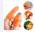 Vegetable And Fruits Thumb Cutter Finger cutter Silicone 5 in 1. 