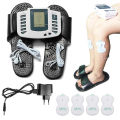 Multifunction Electrical Stimulator Full Body Relax Muscle Massager Pulse Tens Acupuncture Therapy with Slipper messager ( 2 Pear Electrode pads.