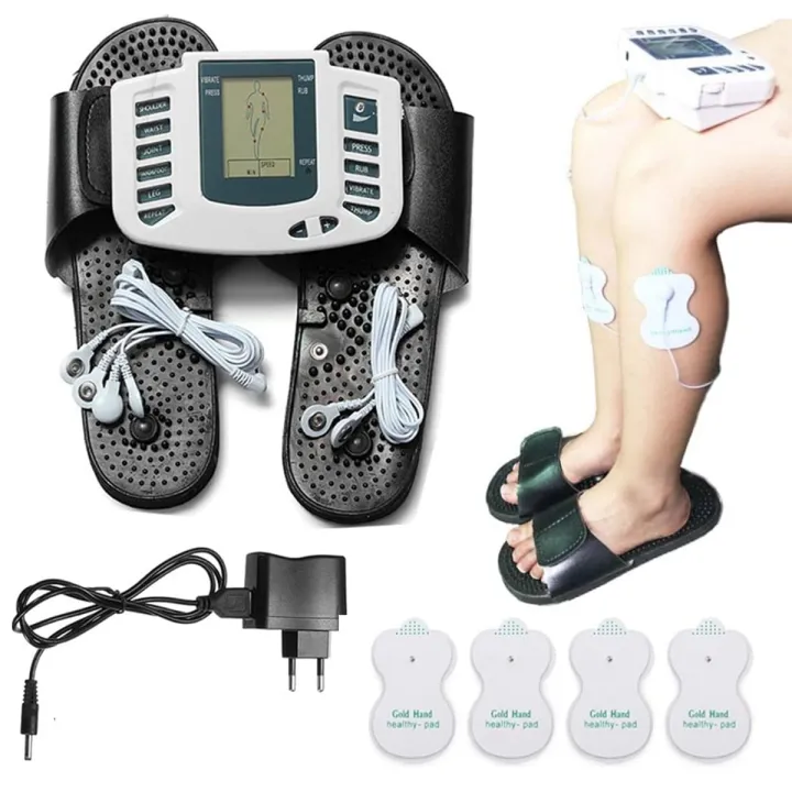 Multifunction%20Electrical%20Stimulator%20Full%20Body%20Relax%20Muscle%20Massager%20Pulse%20Tens%20Acupuncture%20Therapy%20with%20Slipper%20messager%20(%202%20Pear%20Electrode%20pads%20-%20Image%203