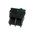 KCD1 6-Pin Double Rocker Switch 6A 250V With Green Red Light. 