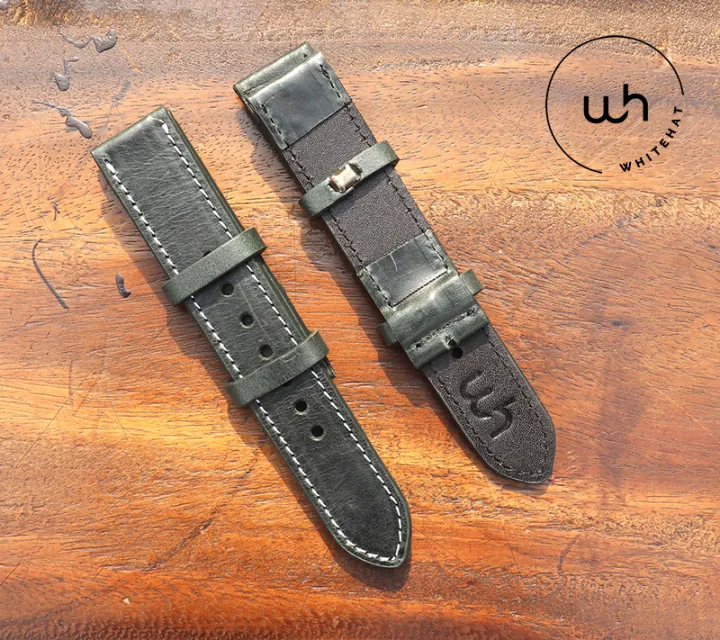 New%20Leather%20Watchband%20Wrist%20Strap%2020mm%2022mm%2024mm%20With%20Silver%20Stainless%20Steel%20Buckle%20-%20Image%205