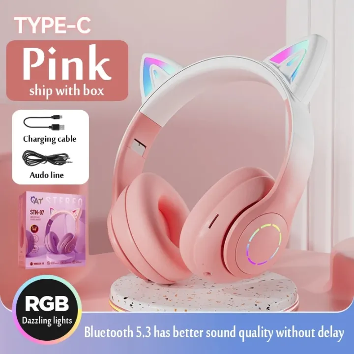 Cat%20Ear%20Headphone%20Bluetooth%20Wireless%20Music%20Headset%20Gradient%20Color%20LED%20Light%20with%20Mic%20Gamer%20Earphone%20Kids%20Lovely%20Christmas%20Gifts%20-%20Image%207