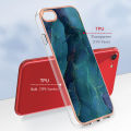Fashion Plating Marble Case For iPhone SE 2022 / iPhone SE 2020 / iPhone 8 / iPhone 7 Phone Case Soft TPU Rubber Colorful Back Cover. 